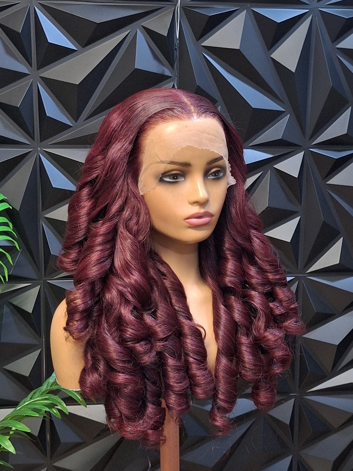 Royal Burgundy Bounce Blended Wig