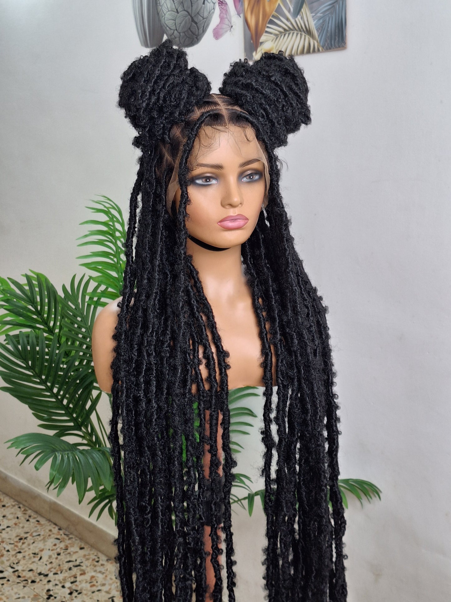 Dreadlocks braided wig