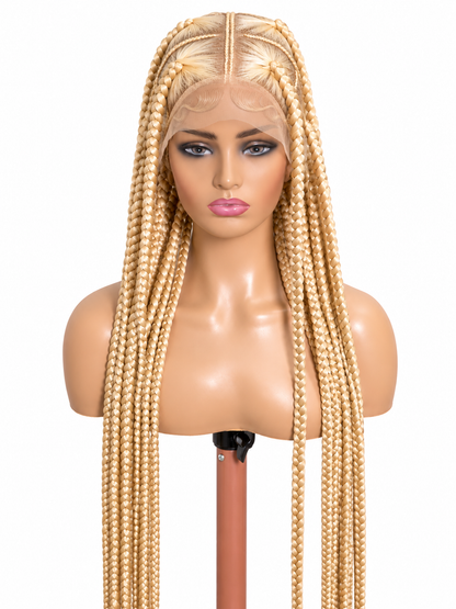 FHB Blonde Knotless Braided Wig ✨
