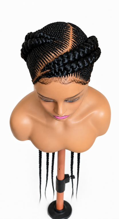 Cornrows braided wig BW-0011