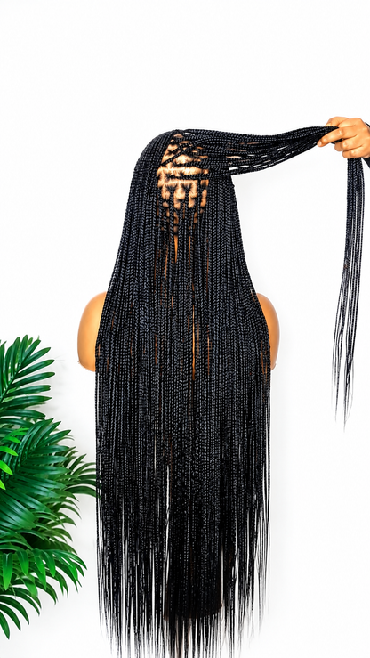 BW-002 - Cornrow braided wig glueless